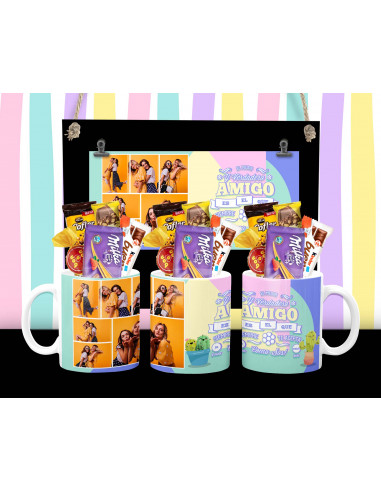 Taza foto día del amigo