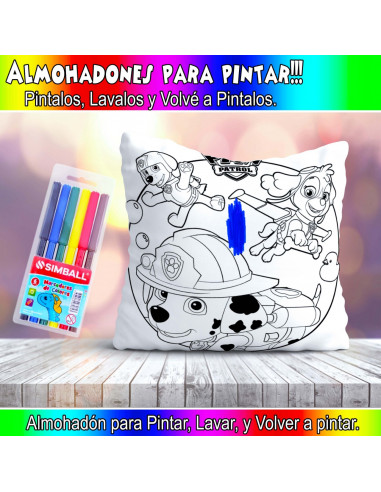 ALMOHADONES PARA COLOREAR