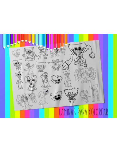 LAMINAS PARA COLOREAR PACK 4