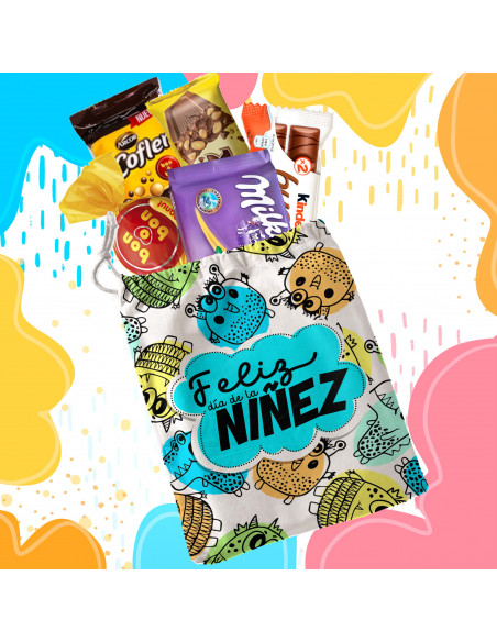 Bolsitas estampadas feliz día de la niñez