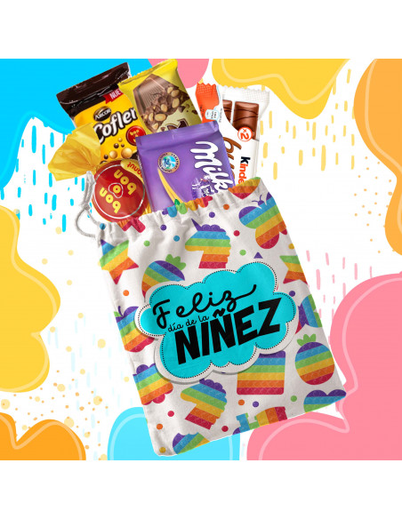 Bolsitas estampadas feliz día de la niñez