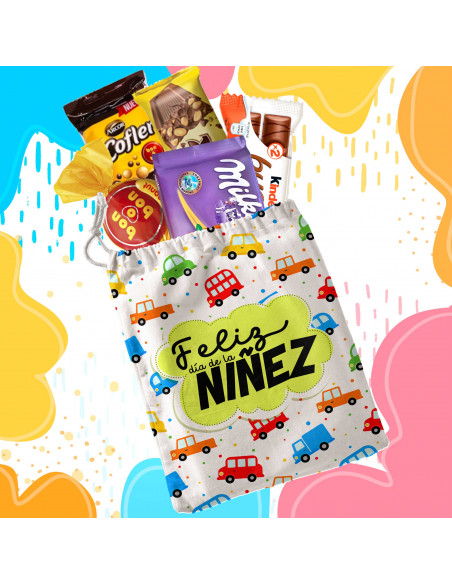 Bolsitas estampadas feliz día de la niñez