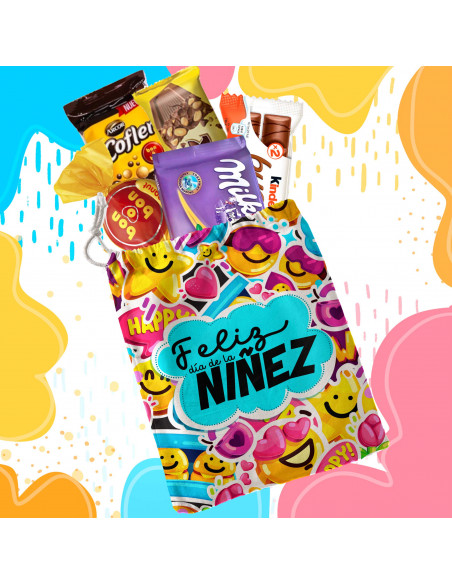 Bolsitas estampadas feliz día de la niñez