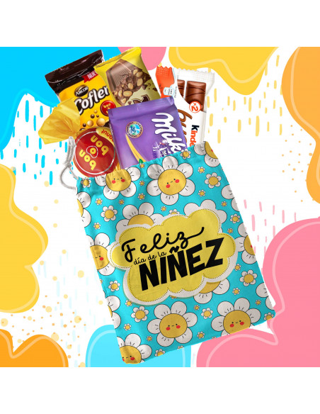 Bolsitas estampadas feliz día de la niñez