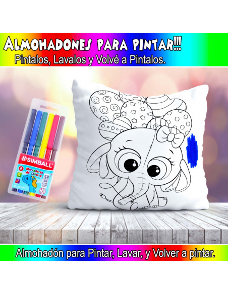 ALMOHADONES PARA COLOREAR