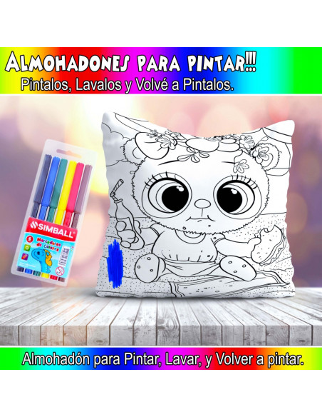 ALMOHADONES PARA COLOREAR