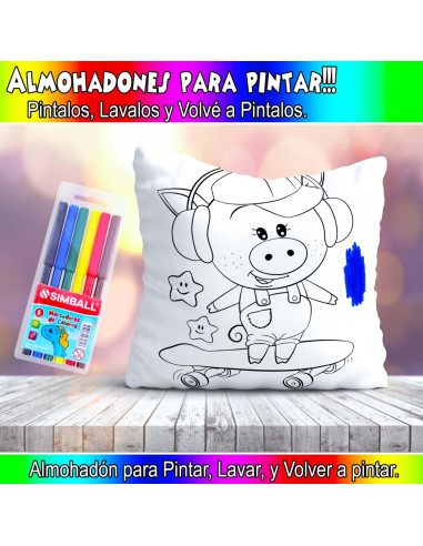 ALMOHADONES PARA COLOREAR
