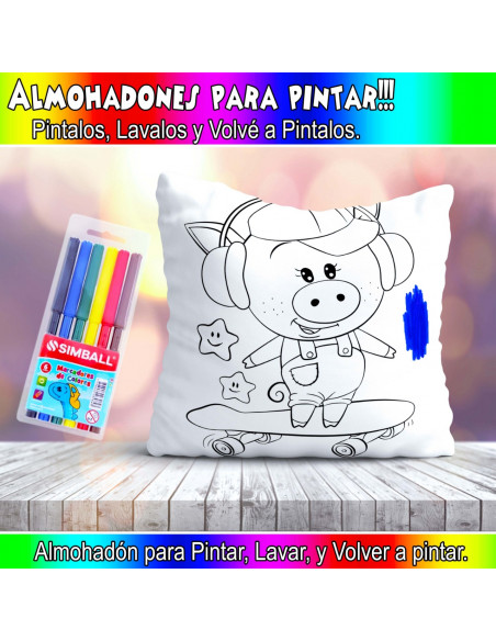 ALMOHADONES PARA COLOREAR