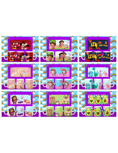 50 PLANTILLAS PARA TAZAS INFANTILES