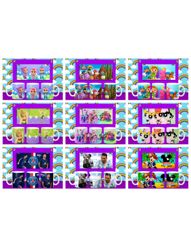 50 PLANTILLAS PARA TAZAS INFANTILES