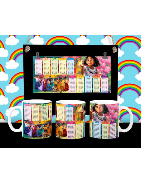 Taza infantiles tabla pack 1