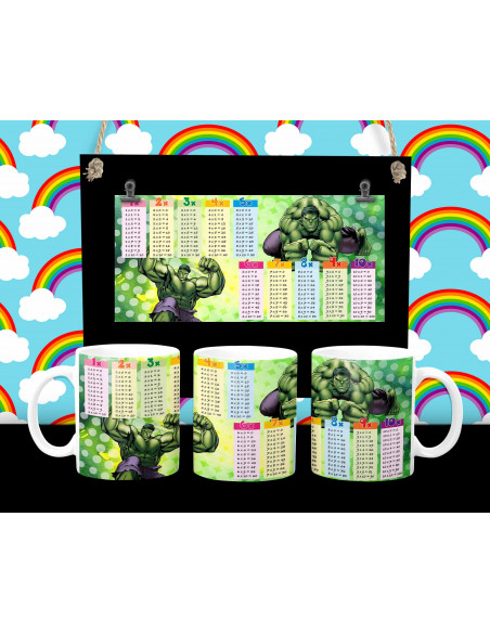 Taza infantiles tabla pack 1