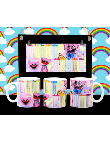 Taza infantiles tabla pack 1