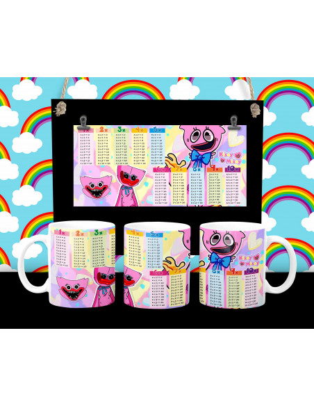 Taza infantiles tabla pack 1