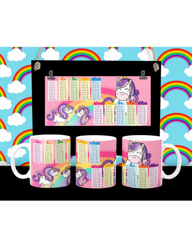 Taza infantiles tabla pack 1