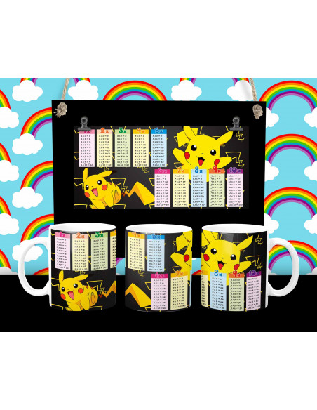 Taza infantiles tabla pack 1