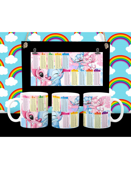 Taza infantiles tabla pack 1