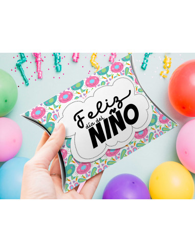 Caja almohada feliz día del niño Caja almohada feliz día del niño