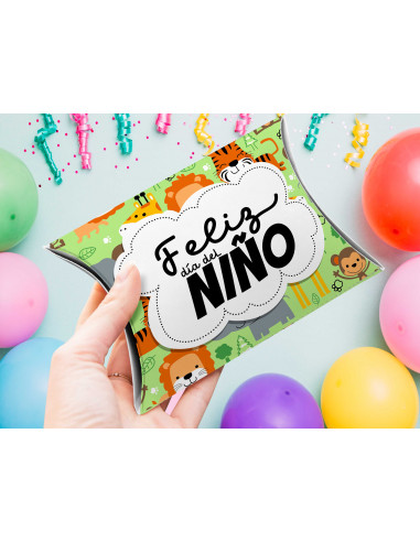Caja almohada feliz día del niño Caja almohada feliz día del niño