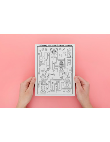 Colorea y encuentra el camino correcto