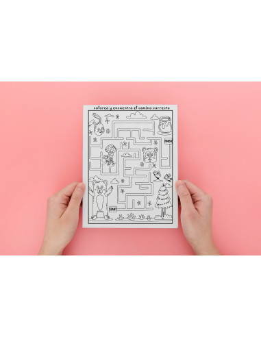 Colorea y encuentra el camino correcto