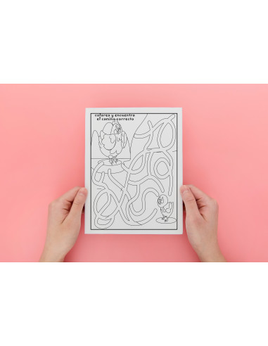 Colorea y encuentra el camino correcto