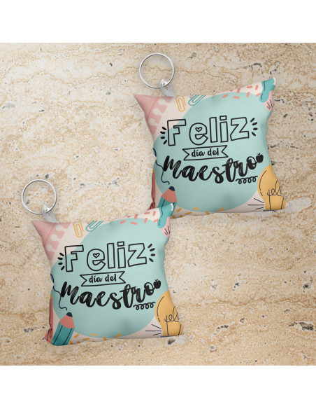 LLAVERO ALMOHADITA DIA DEL MAESTRO