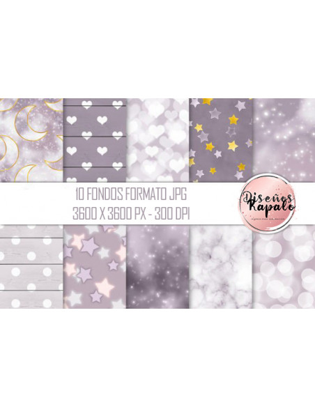 46 FONDOS - ROSA GRIS Y CELESTE