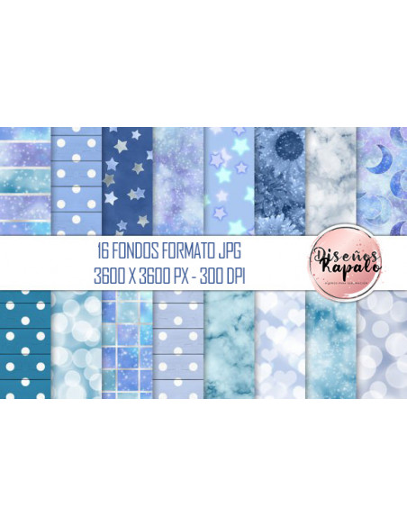 46 FONDOS - ROSA GRIS Y CELESTE