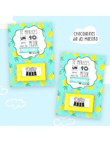 Chocolatines día del maestro