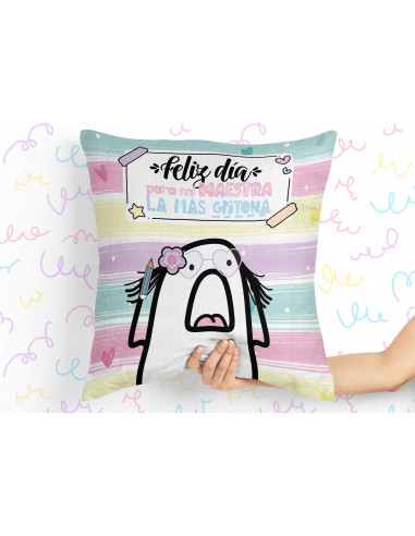Almohadones flork día del maestro