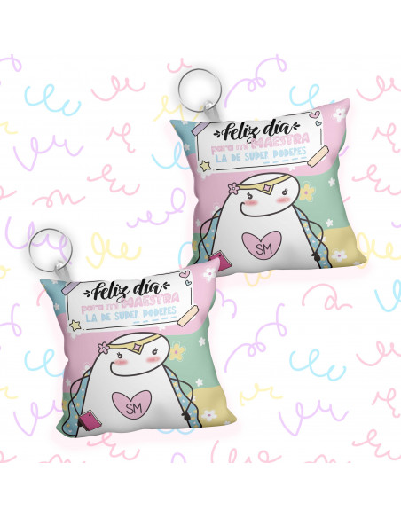 Almohadones flork día del maestro