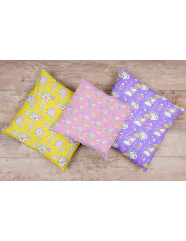 Almohadones estampados femenimos