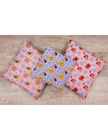 Almohadones estampados femenimos