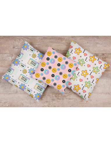 Almohadones estampados femenimos