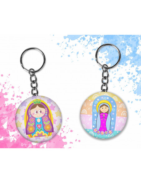 Llaveros virgencitas