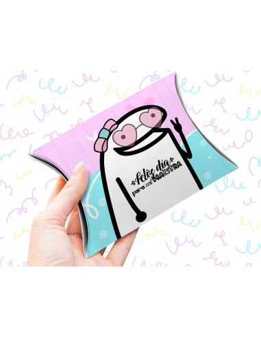 Caja almohada día del maestro flork