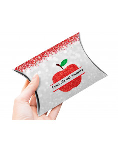 Caja almohada día del maestro