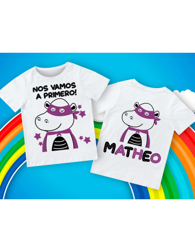 Remera egresadito superhéroes animalitos