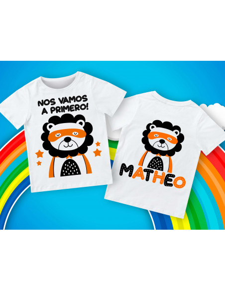 Remera egresadito superhéroes animalitos