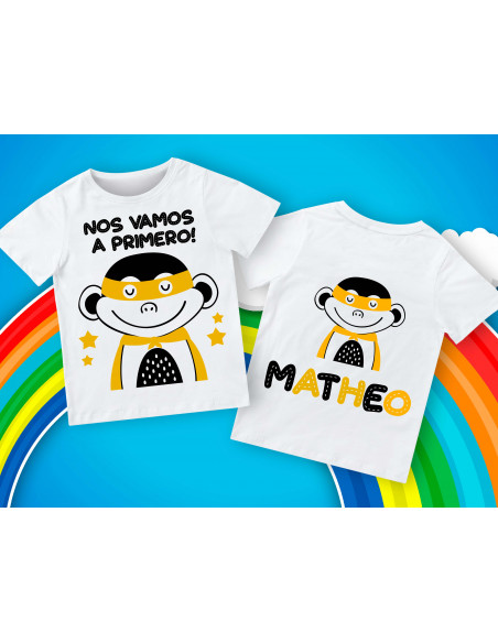 Remera egresadito superhéroes animalitos
