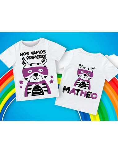 Remera egresadito superhéroes animalitos