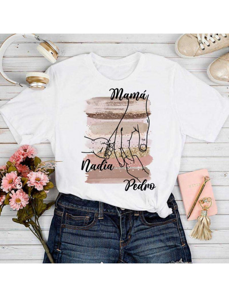 Remeras manos día de la madre