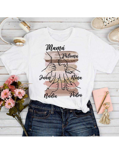 Remeras manos día de la madre