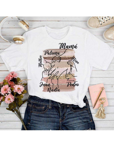 Remeras manos día de la madre