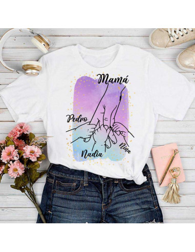 Remeras manos día de la madre