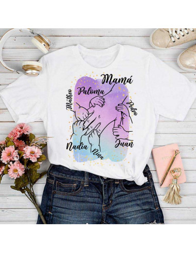 Remeras manos día de la madre