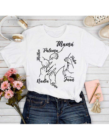 Remeras manos día de la madre