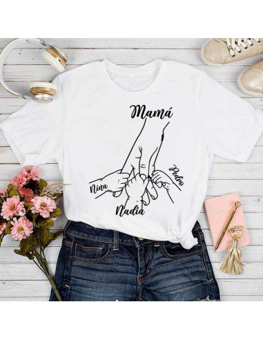 Remeras manos día de la madre