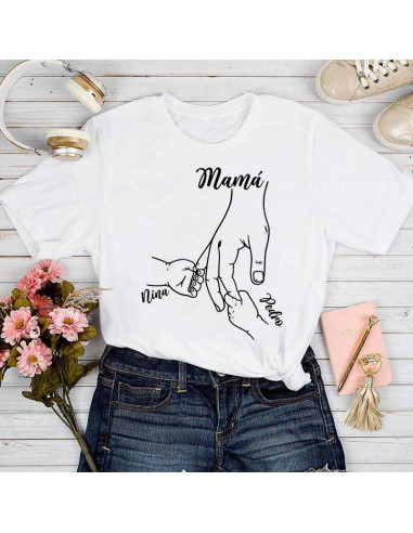 Remeras manos día de la madre